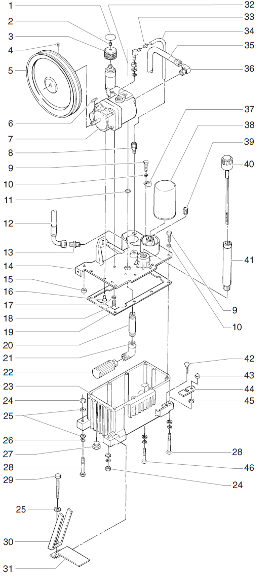 PowrTwin 4900XLT Hydraulic System Parts